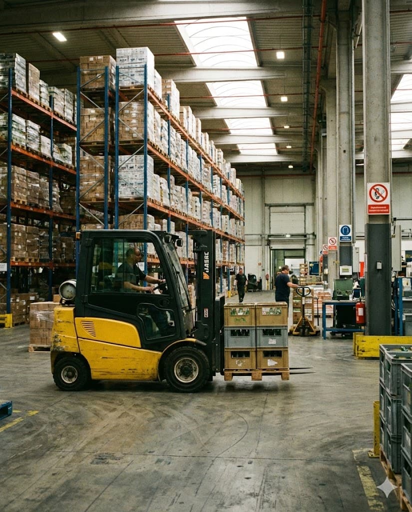 Warehouse forklift